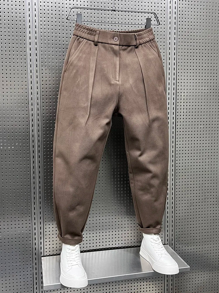PANTALONS TAPERED TEXTURÉS