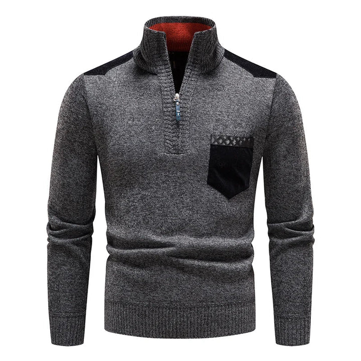 PULL HOMME EN POLAIRE AVEC ZIP