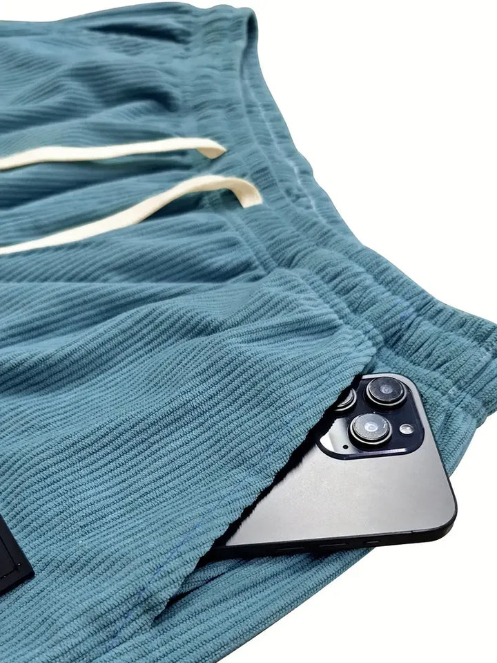 PANTALON ÉLÉGANT EN VELOURS CÔTELÉ POUR HOMME