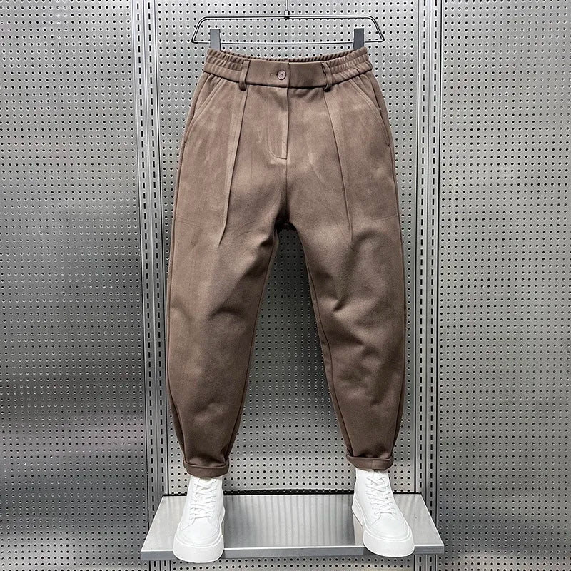 PANTALONS TAPERED TEXTURÉS