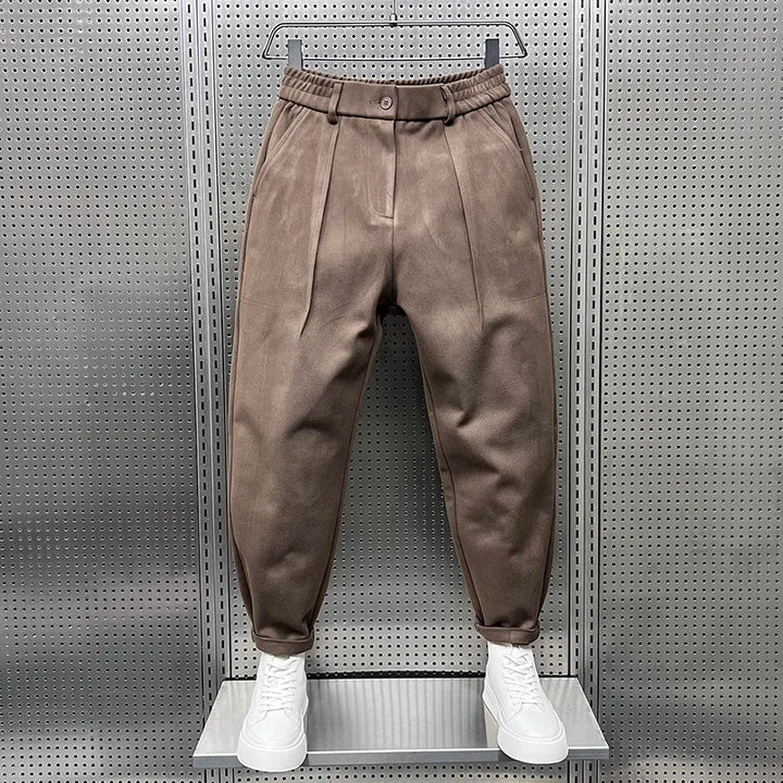 PANTALONS TAPERED TEXTURÉS