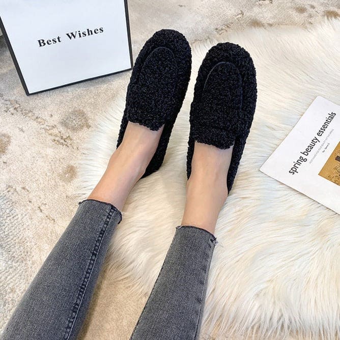 Tina - Sandales élégantes en peluche pour femmes