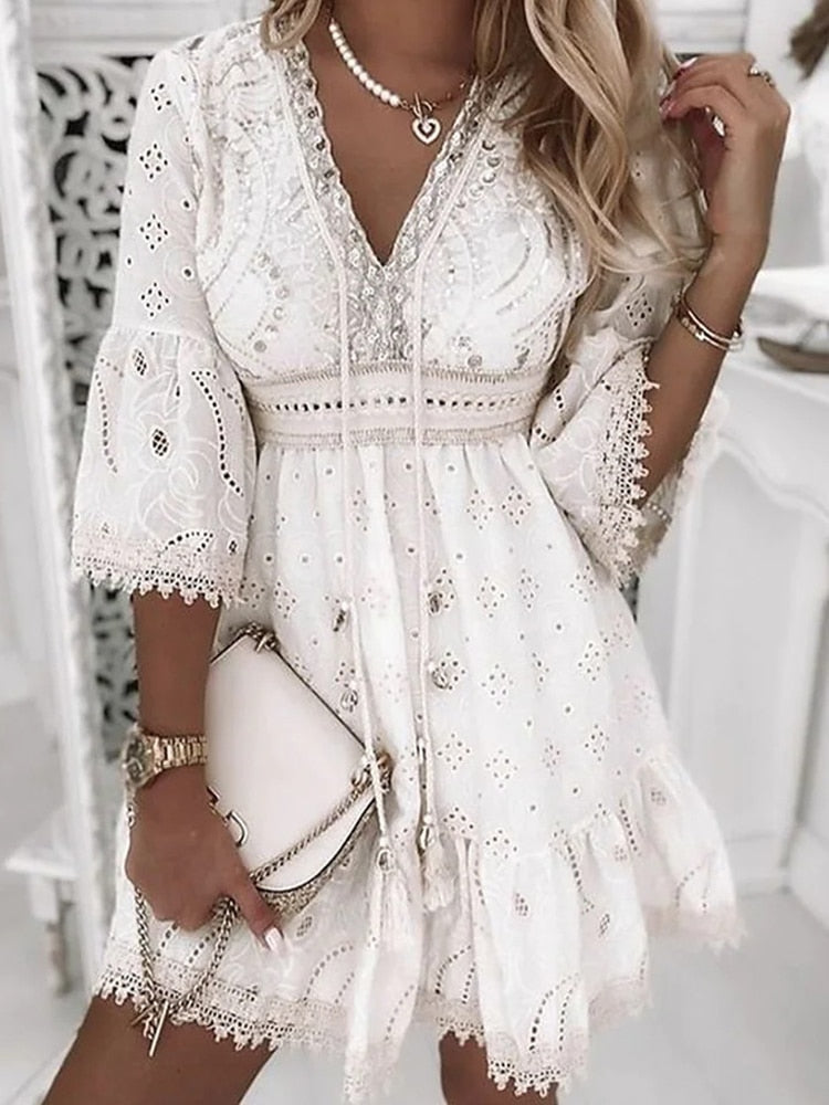 Robe bohémienne style Ibiza