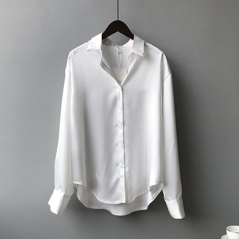 Vêtements pour femmes Chemise en soie Blouse vintage
