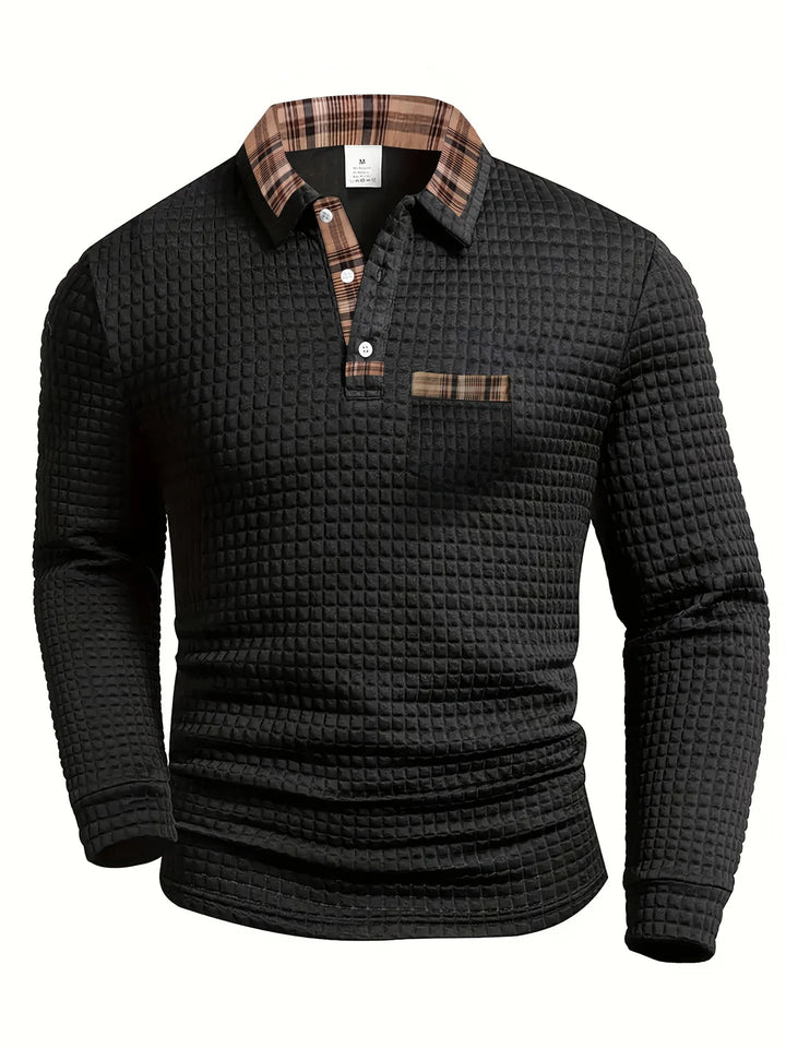 POLO À TEXTURE POUR HOMME