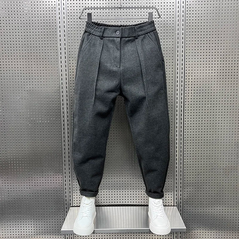 PANTALONS TAPERED TEXTURÉS