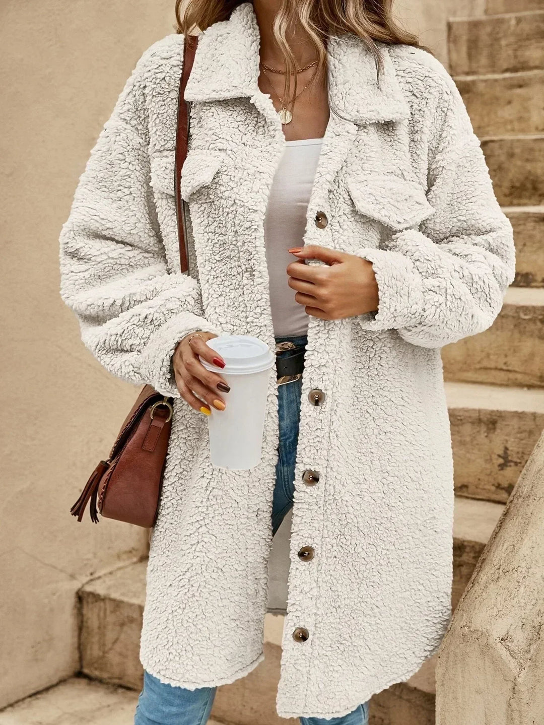 Mireille | Veste Sherpa douillette
