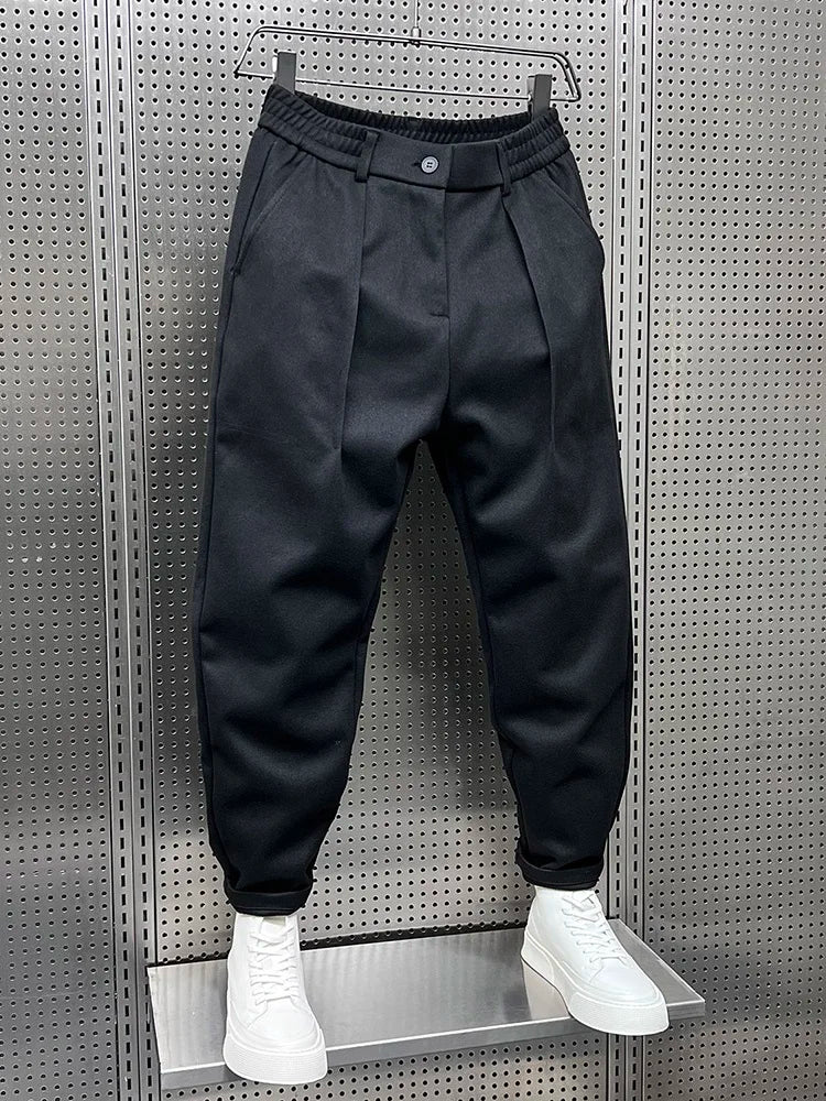 PANTALONS TAPERED TEXTURÉS
