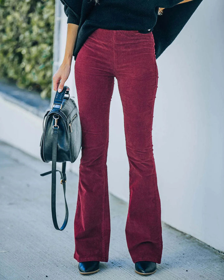 Selena - Pantalon évasé taille haute féminin pour un look tendance
