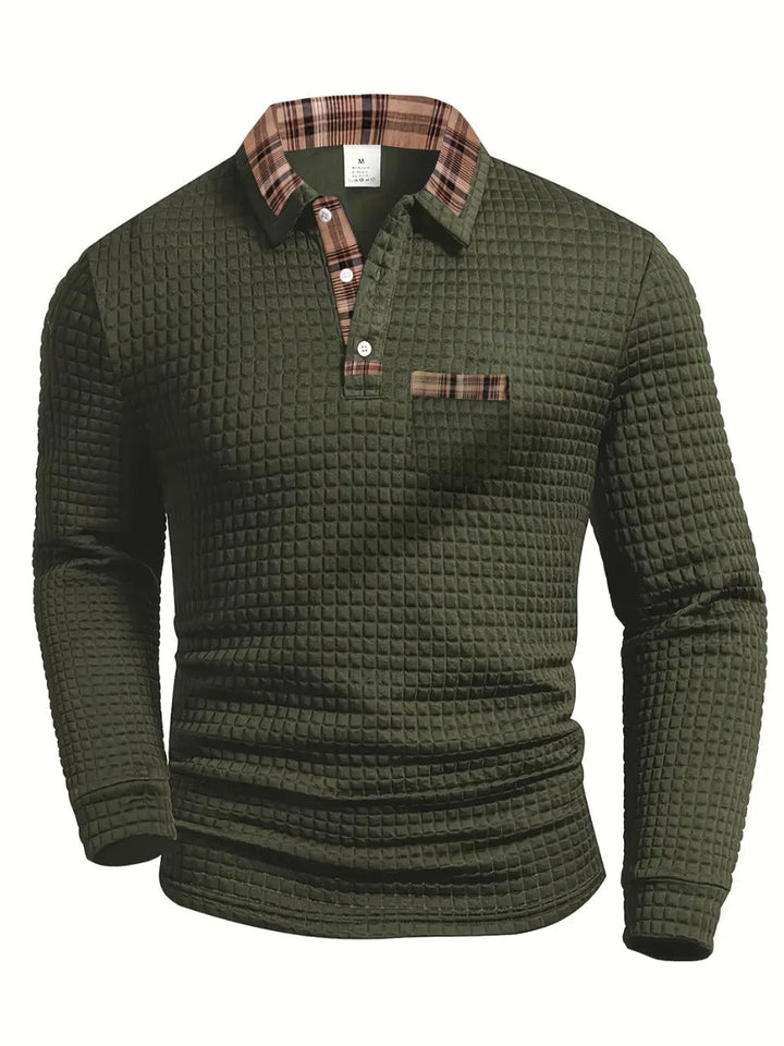 POLO À TEXTURE POUR HOMME
