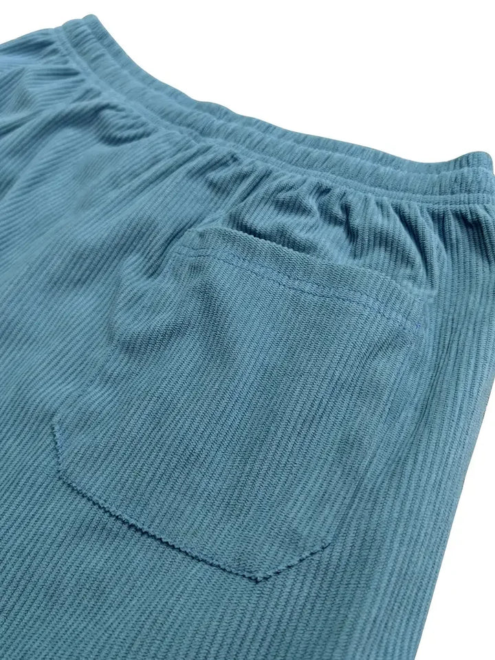 PANTALON ÉLÉGANT EN VELOURS CÔTELÉ POUR HOMME