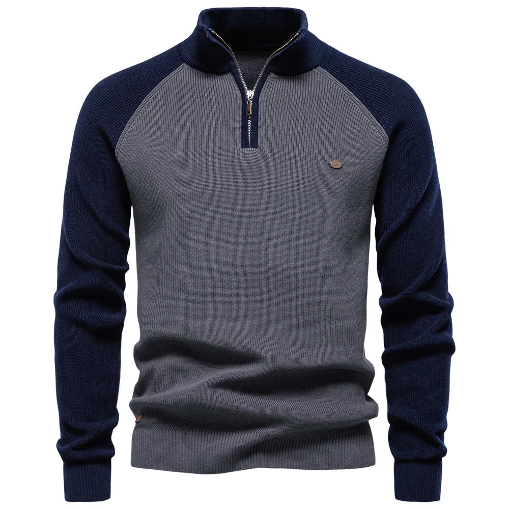 PULL QUART ZIP POUR HOMME