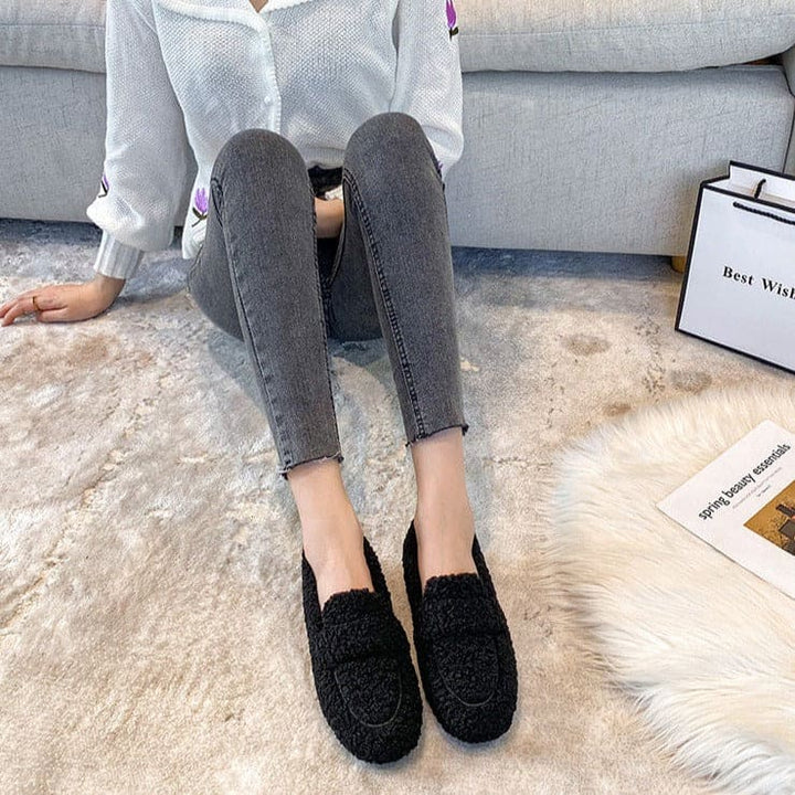 Tina - Sandales élégantes en peluche pour femmes