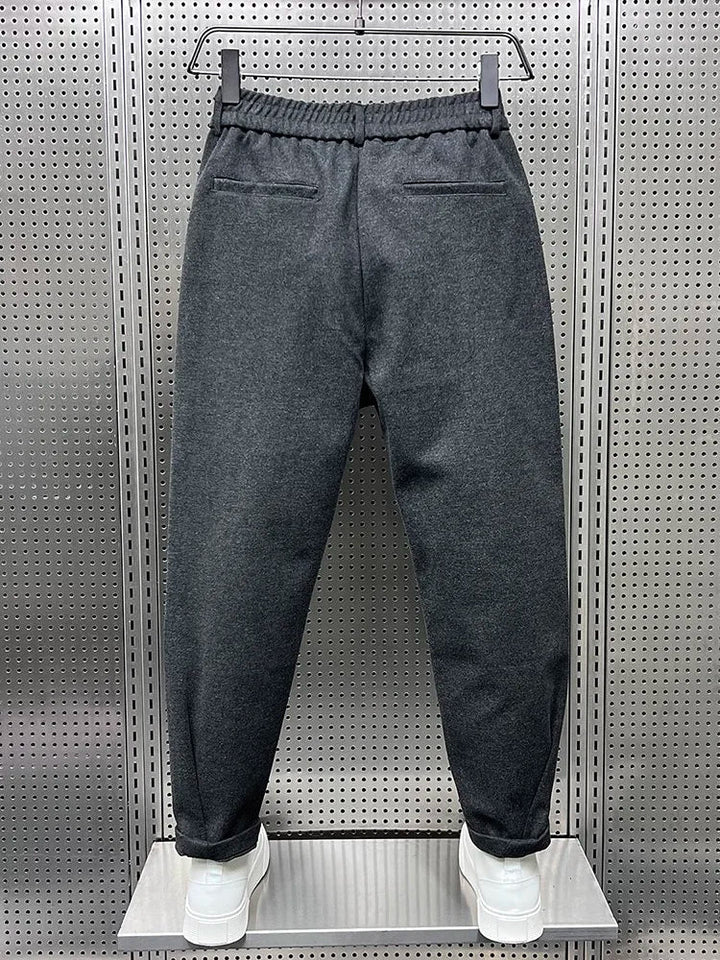 PANTALONS TAPERED TEXTURÉS