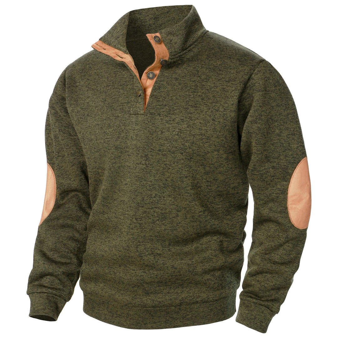 PULL EN MAILLE BOUTONNÉ POUR HOMME