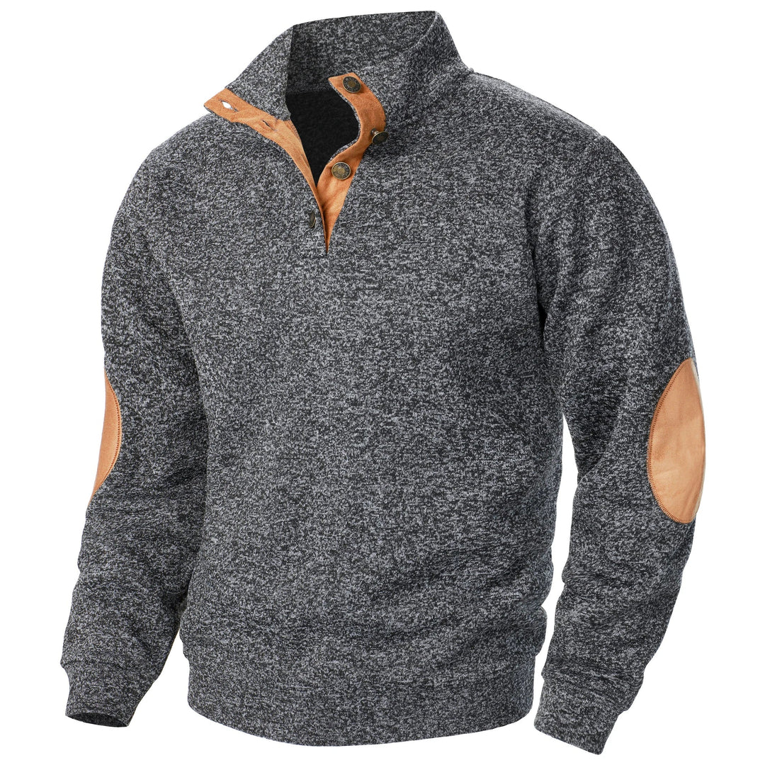 PULL EN MAILLE BOUTONNÉ POUR HOMME