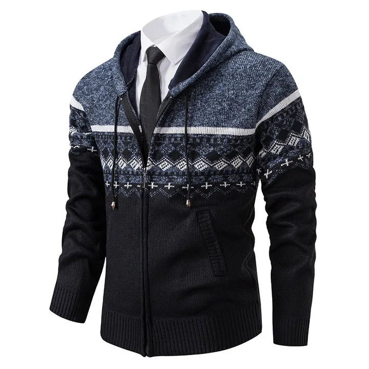 VESTE ETHNIQUE EN MAILLE POUR HOMMES