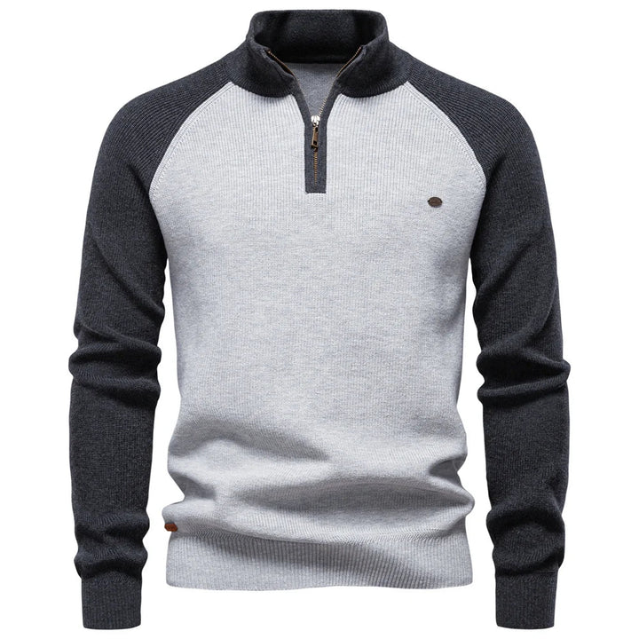 PULL QUART ZIP POUR HOMME
