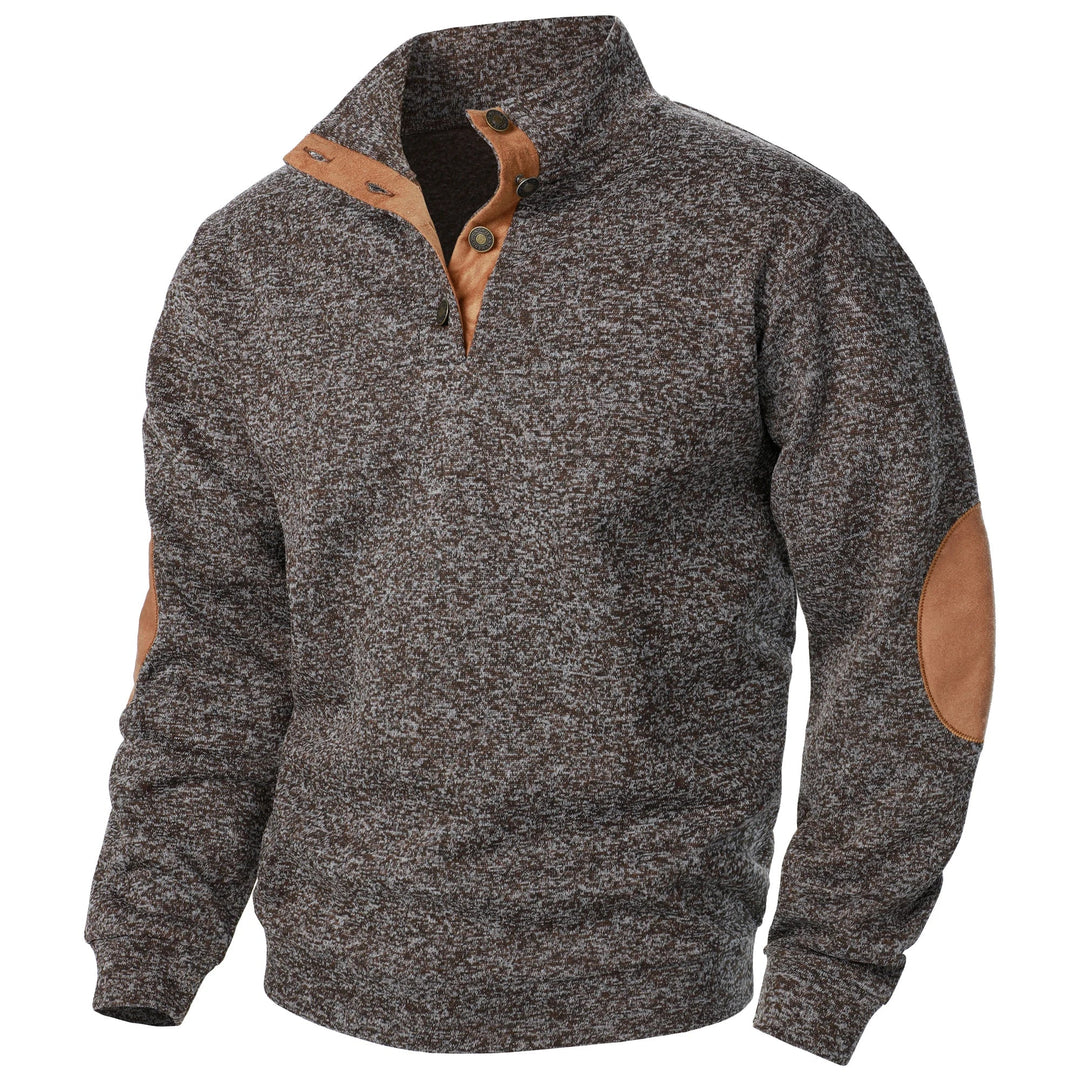 PULL EN MAILLE BOUTONNÉ POUR HOMME
