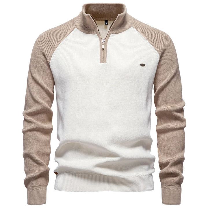 PULL À COL ZIPPÉ POUR HOMME