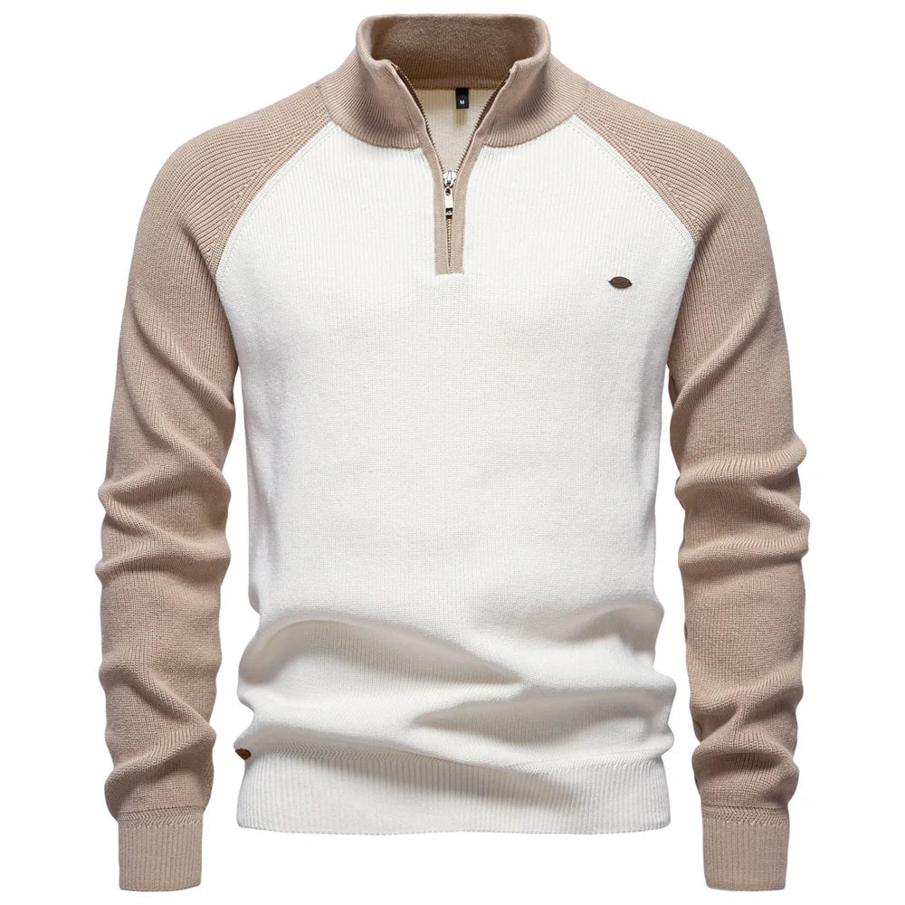PULL QUART ZIP POUR HOMME