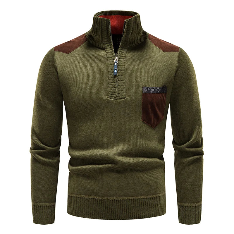 PULL HOMME EN POLAIRE AVEC ZIP