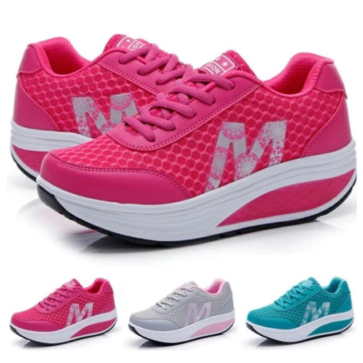 Noa | Baskets tendance avec semelle surélevée pour un look sportif