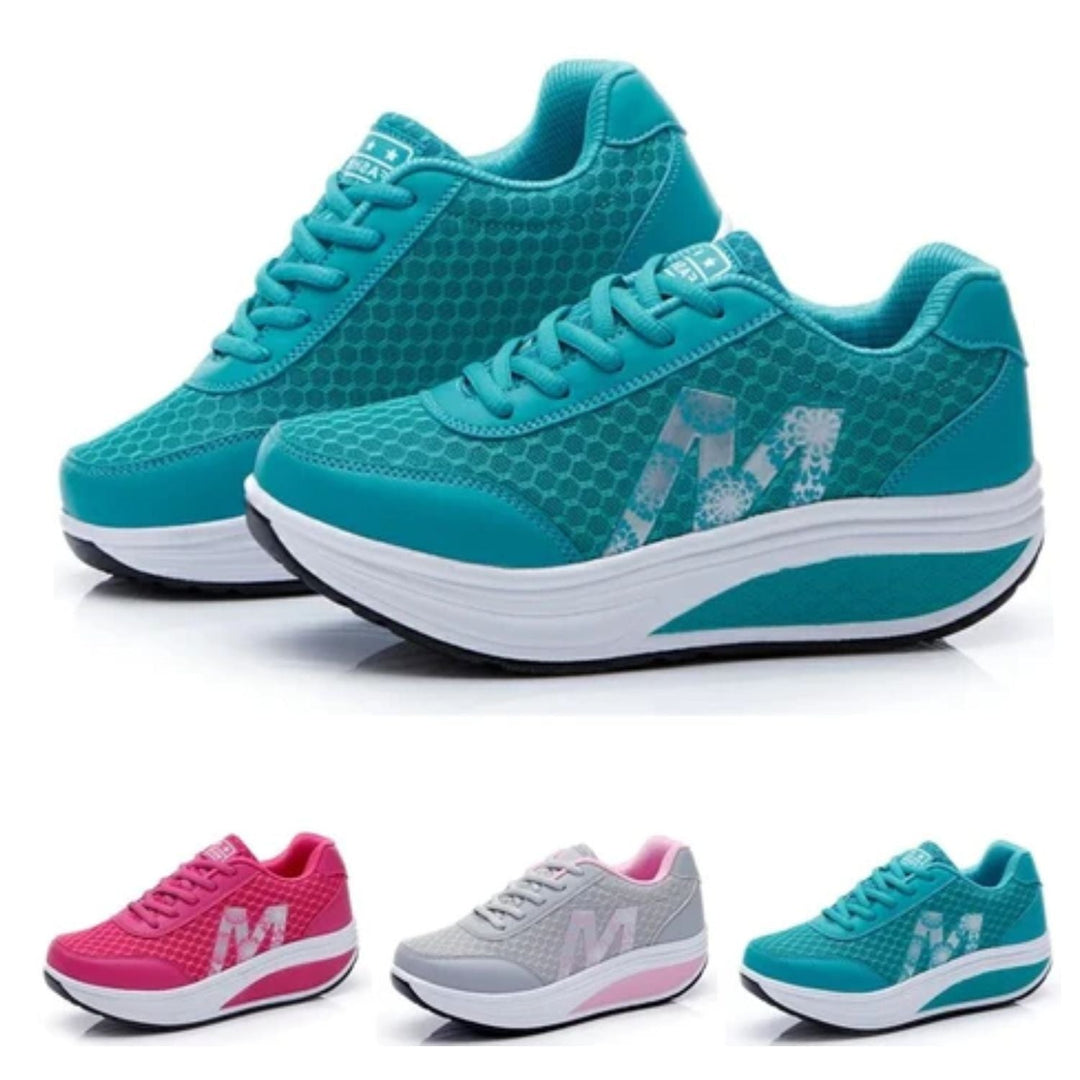 Noa | Baskets tendance avec semelle surélevée pour un look sportif