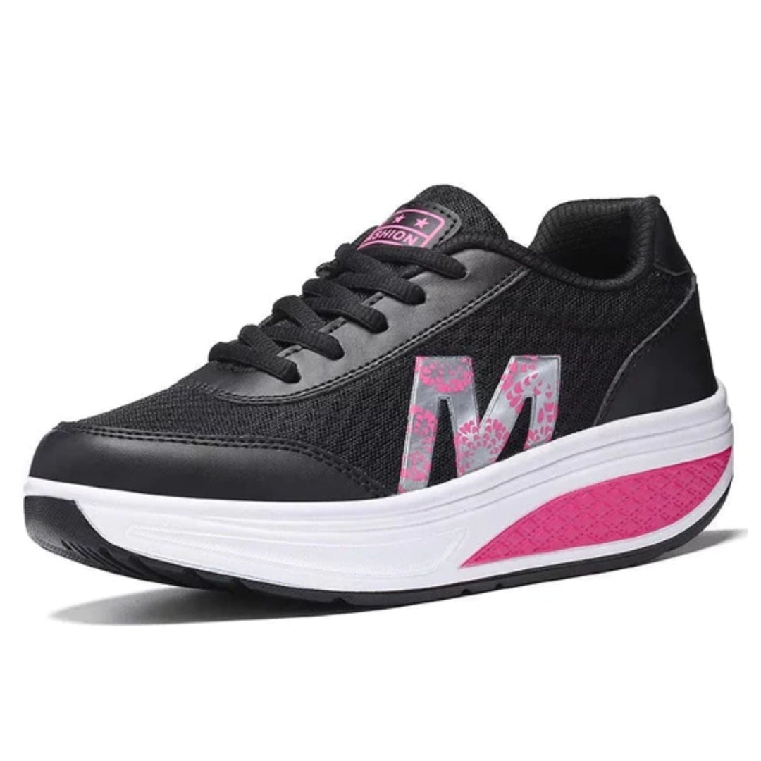 Noa | Baskets tendance avec semelle surélevée pour un look sportif