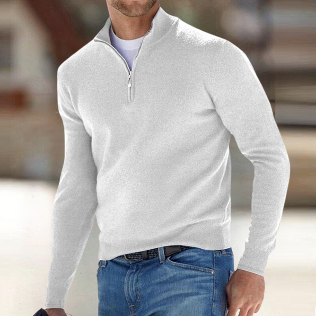 PULL ZIPPÉ POUR HOMME