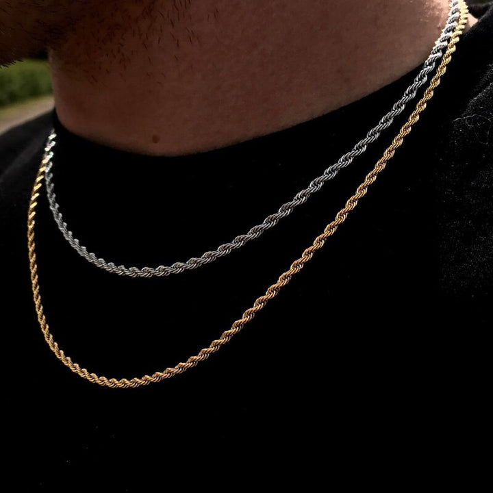 Collier pour hommes élégant avec chaîne