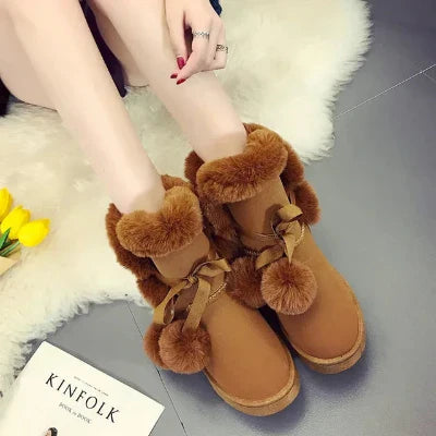 Bottes élégantes en fourrure pour femmes - Ina Fashion