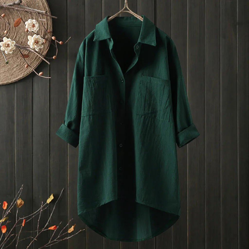 Chemise longue en grande taille