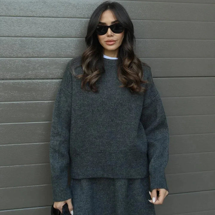 Fanny™ - Ensemble haut et jupe en tricot de luxe