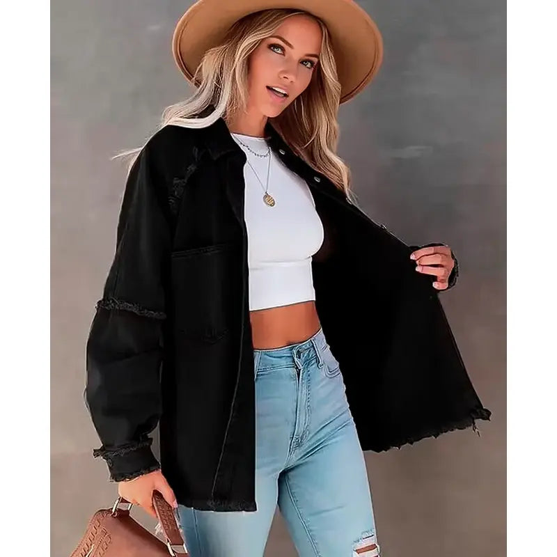 Aurora | Luxe Casual Premium Denim Jacket