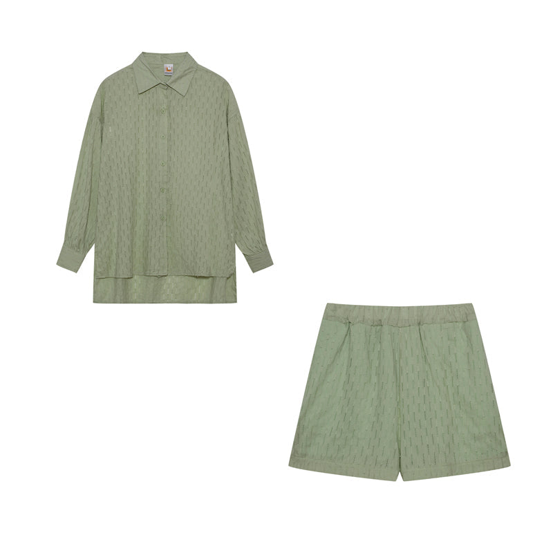 Elizabeth - Ensemble Chemise et Shorts Léger