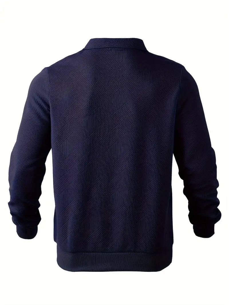 PULL À MAILLE GÉOMÉTRIQUE POUR HOMME