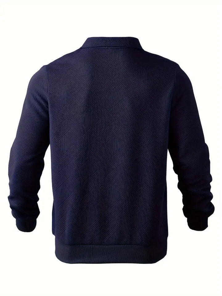 PULL À MAILLE GÉOMÉTRIQUE POUR HOMME