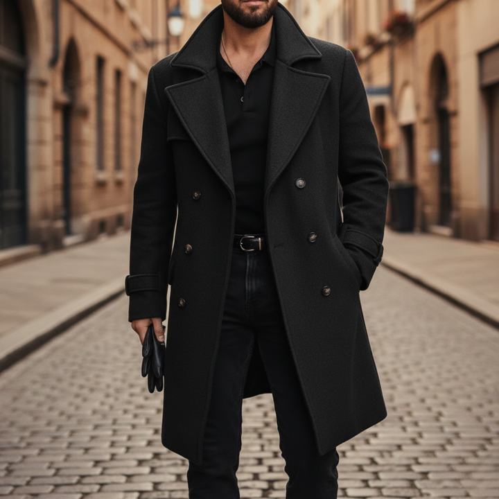 MANTEAU CLASSIQUE EN LAINE POUR HOMME