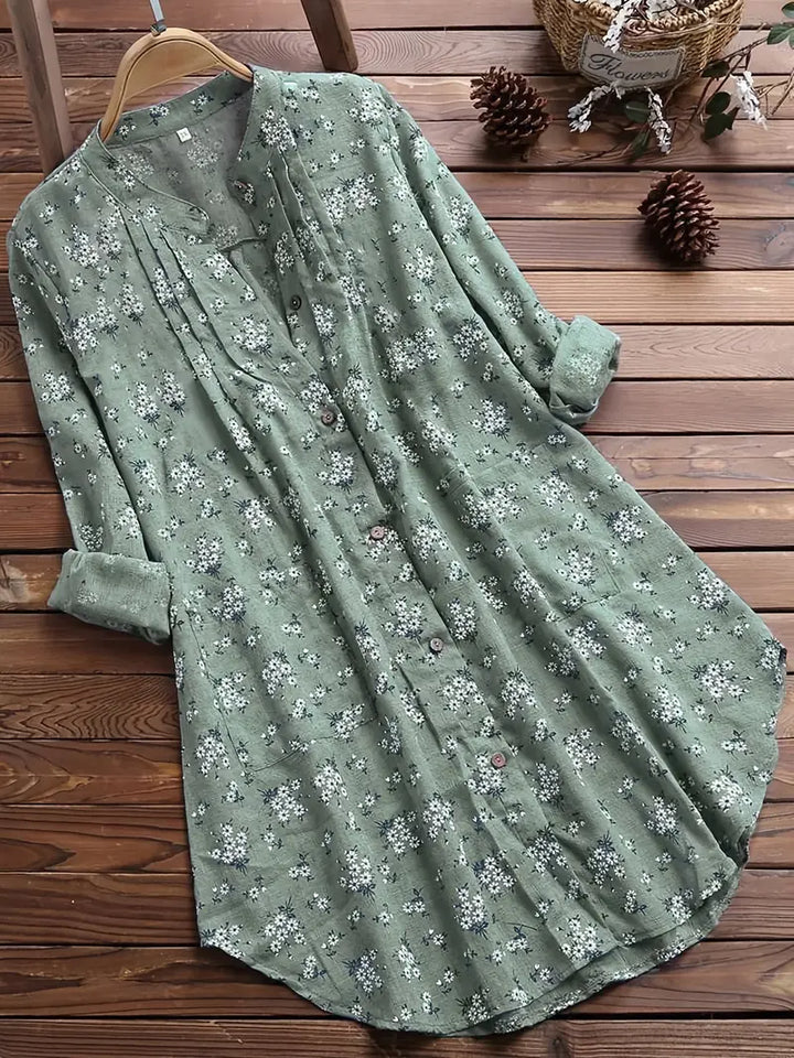 Blouse à imprimé floral pour l'été