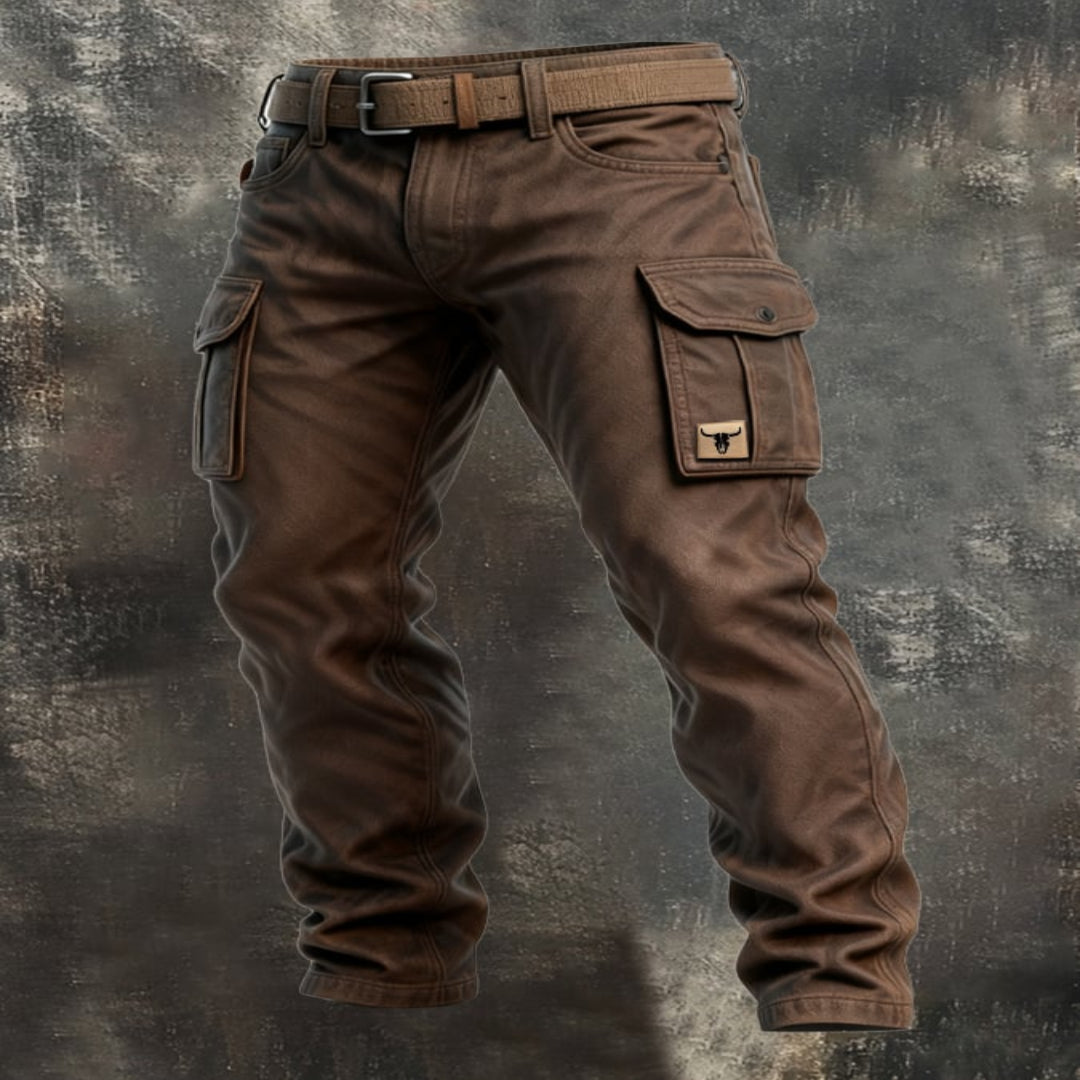 PANTALON CARGO DOUBLÉ POUR HOMMES