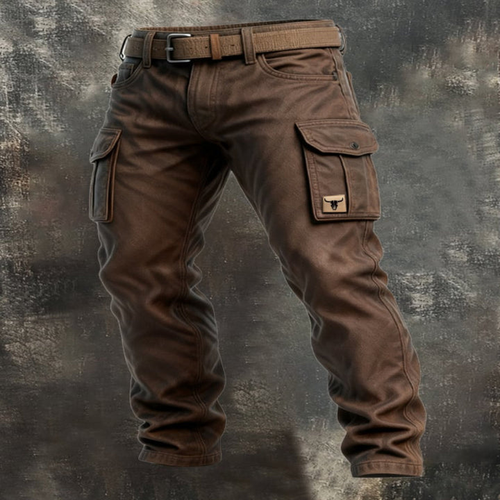 PANTALON CARGO DOUBLÉ POUR HOMMES