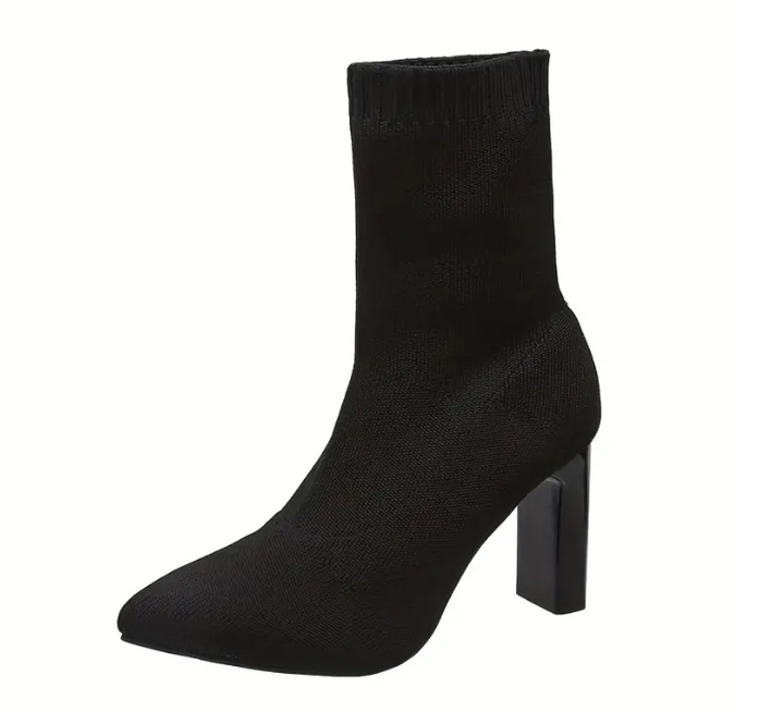 Britta - Bottes élégantes en tricot côtelé pour femmes, pour un confort élégant