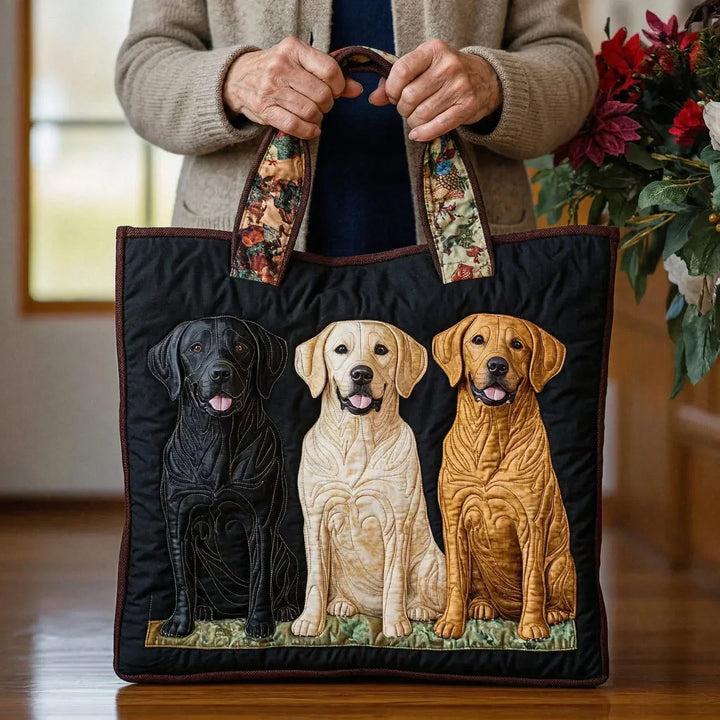Sac à main artisanal - Trois Labradors
