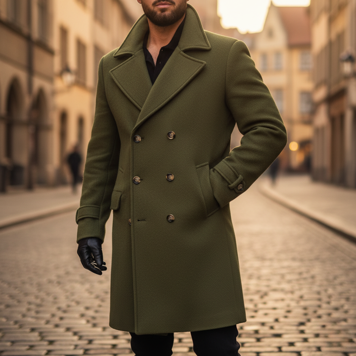 MANTEAU CLASSIQUE EN LAINE POUR HOMME