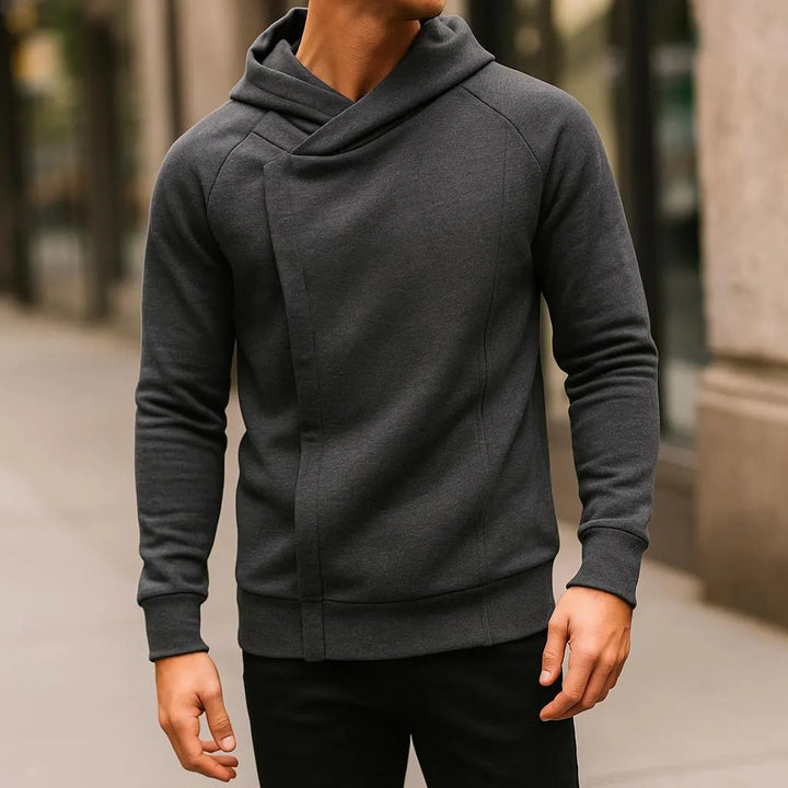 SWEAT À CAPUCHE ZIPPÉ CROISÉ POUR HOMME