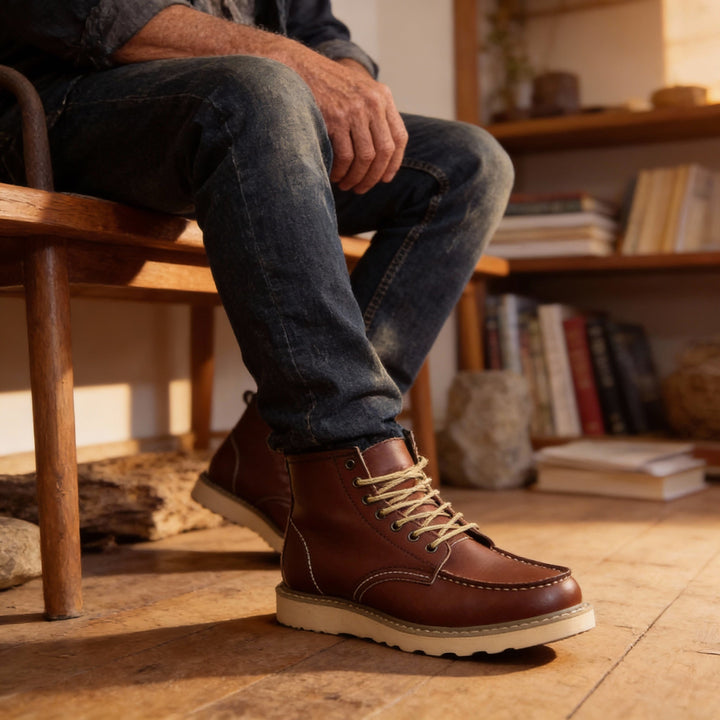 BOTTES CLASSIQUES À DENTELLES POUR HOMMES