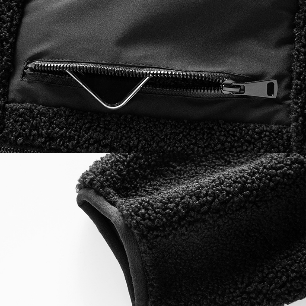 VESTE EN POLAIRE AVEC ZIP POUR HOMMES