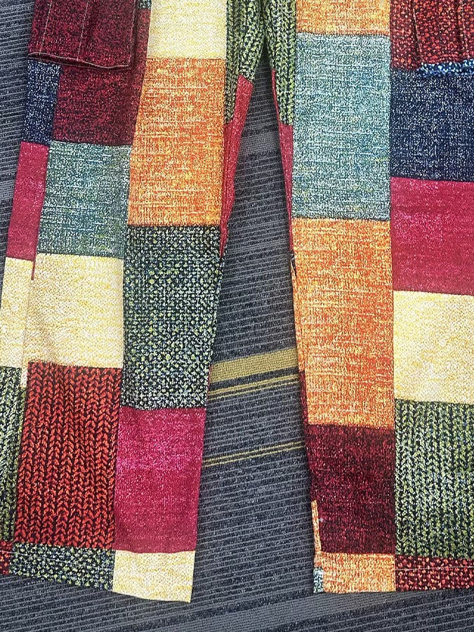 PANTALON PATCHWORK DE CARGO POUR HOMMES