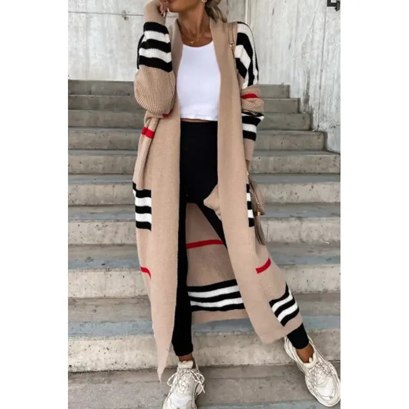 Lovita | Veste rayée en tricot de luxe de qualité supérieure